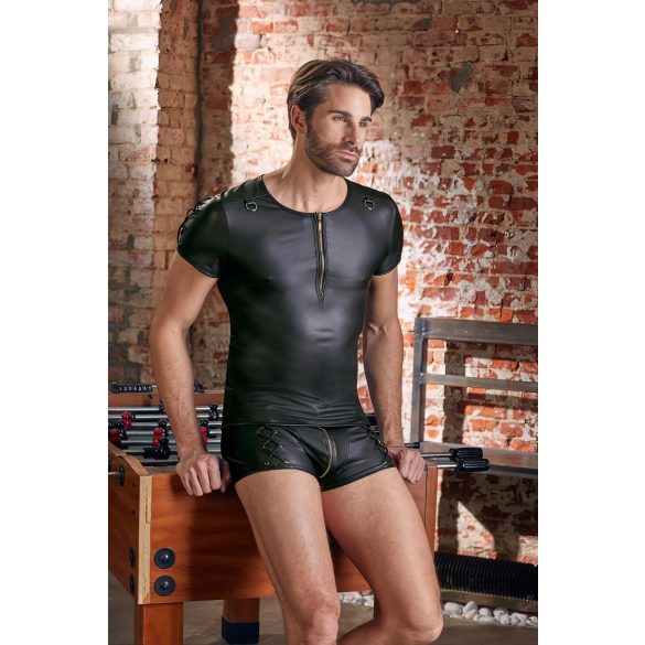 NEK - Matt Svart Herrtröja med Korta Ärmar - M