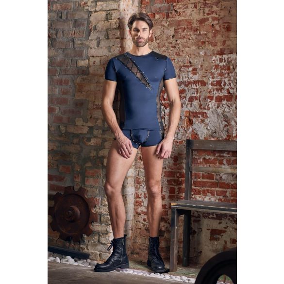 NEK - herrtopp - snörning nätinsats - svart blå - M