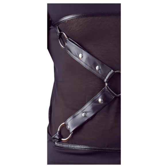 NEK - Svart långärmad herrtröja med korsdesign - L