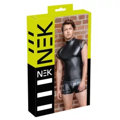 NEK - herrtröja med nitar och nätinsats (svart)