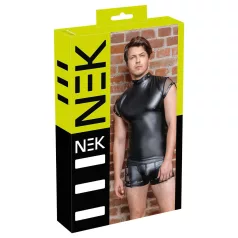 NEK - herrtröja med nitar och nätinsats (svart)