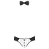 Svenjoyment - herrstring servitördräkt set - svart/vit - XL