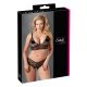 Cottelli Plus Size - spets-bh set (svart)