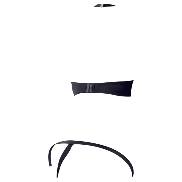 Cottelli - bh set med metallringar - svart - 80B/M