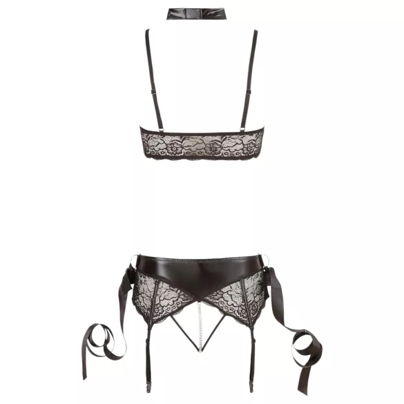 Cottelli Bondage - underklädesset med spets 5 delar - M