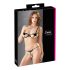 Cottelli - Glittrande broderad bh-set (svart) - L