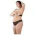 Cottelli Plus Size - bh set med pärlor - svart - 2XL