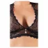 Cottelli Plus Size - underklädesset i spets med strasstenar (svart) - 2XL