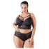Cottelli Plus Size - spets-bh med remmar (svart) - 95F