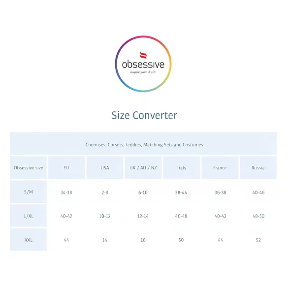 Obsessive - underklädesset - broderidetaljer - svart