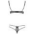 Obsessive Intensa - dubbla remmar bh-set (svart)