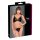 Cottelli - Transparent spets-bh set (svart) - L
