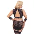 Cottelli Bondage Plus Size - spets bh-set (svart)