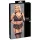 Cottelli Bondage Plus Size - spets bh-set (svart) - 4XL