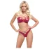 Cottelli Party - bh-set med glanseffekt - röd - 80B/M