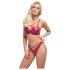 Cottelli Party - glansigt bh-set (rött) - 85B/L