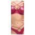 Cottelli Party - glansigt bh-set (rött) - 85B/L