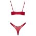 Cottelli Party - glansigt bh-set (rött) - 85B/L