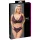 Cottelli Plus Size - transparent mönstrad BH-set (lila) - 2XL