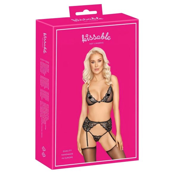 Kissable - kyssvänliga underkläder (svart) - L/XL