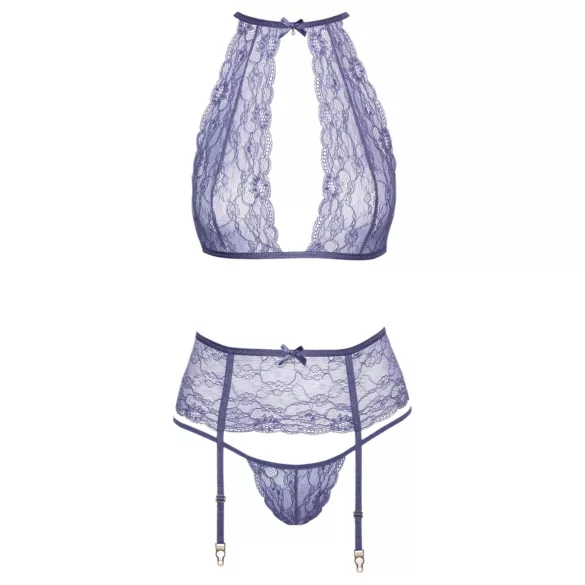 Kissable - spetsunderklädesset (lila) - L/XL