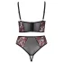 Cottelli Plus Size - justerbar bh-set (röd)