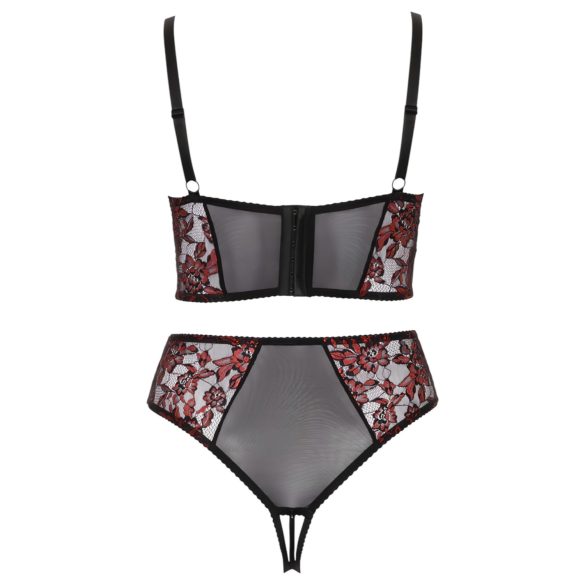 Cottelli Plus Size - bh-set - plus size - röd - 90C/XL