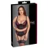 Cottelli Plus Size - justerbar bh-set (röd) - 90C/XL