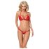 Obsessive 838-SET-3 - Sensuell spets-bh set (röd) - L/XL