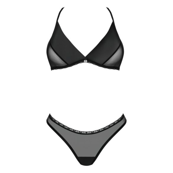 Obsessive - bh set - spetsdetaljer - svart - M/L