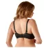 Cottelli Plus Size - bystlyft bh - svart - 95E