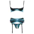 Cottelli - Jade - exklusiv lyftande bh-set (grön) - 90B/XL