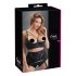 Cottelli Plus Size - axelband, ringförsedd bygel-BH (svart) - 95D