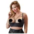 Cottelli Plus Size - bygel-bh med remmar - lyftande - svart - 95F