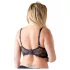 Cottelli Plus Size - bygel-bh med remmar - lyftande - svart - 95F