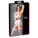Cottelli - Snörad, spetsig bystlyft set (vit) - 85C/L