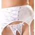Cottelli - Snörad, spetsig bystlyft set (vit) - 85C/L