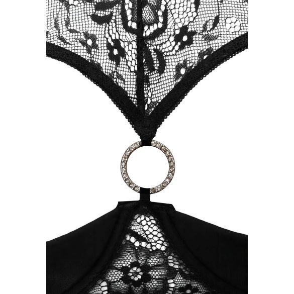 Cottelli - öppen bh-set - svart