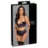 Cottelli Bondage - bh set med handbojor - svart/lila - M