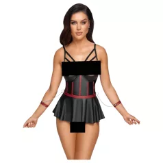 Cottelli Bondage - glansigt set med handbojor - svart