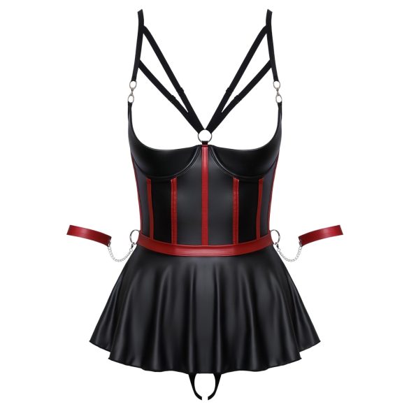 Cottelli Bondage - glansigt set med handbojor (svart)