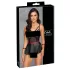 Cottelli Bondage - glansigt set med handbojor - svart - 80B/M