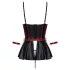 Cottelli Bondage - glansigt set med handledsmanschetter (svart) - 85B/L