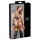 Cottelli Bondage - kroppsselar bikini - glänsande dekor - svart - L