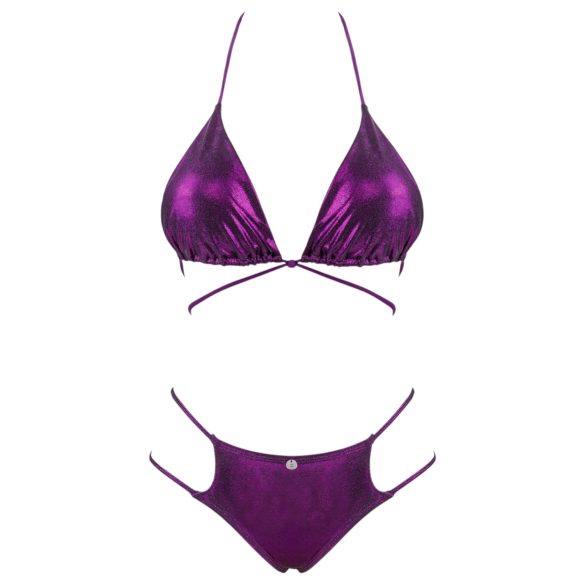 Obsessive Balitta - Glänsande, Halterneck Bikini (Lila)