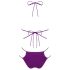 Obsessive Balitta - Glänsande, Halterneck Bikini (Lila) - M