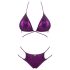 Obsessive Balitta - Glänsande, Halterneck Bikini (Lila) - M