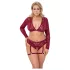 Cottelli Curves - spetsset med lång ärm - röd - 3XL