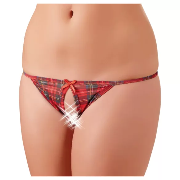 Cottelli - sexig skoluniform - bh set - vit röd