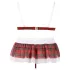 Cottelli - sexig skoluniform - bh set - vit röd